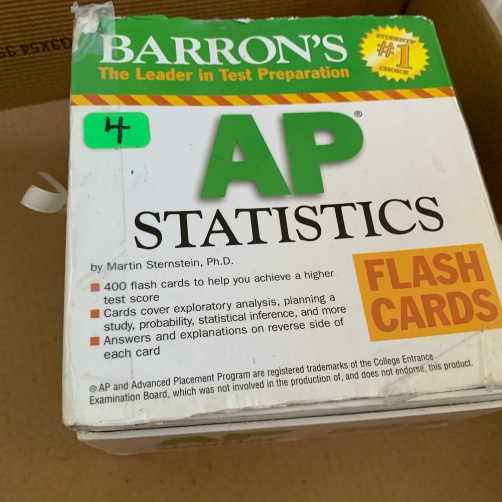 AP Stats Flash Cards - Picture 2 of 4